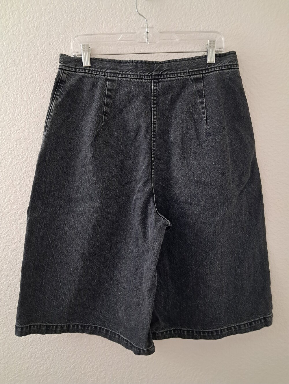 Rachel Comey Nikki Denin Shorts Women's Size 8 Black Coulottes Bermuda Edgy - Picture 4 of 8